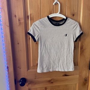 Champion striped crop top